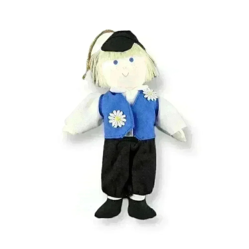Vintage Czech Boy Kroj Outfit Bavarian Eastern European Doll Christmas Ornament